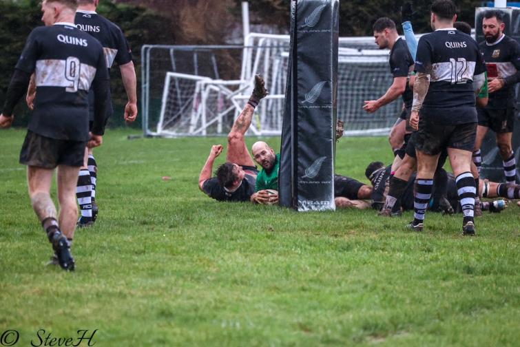 Patrick Bellerby scores a Neyland try (Pic Steve Howells)